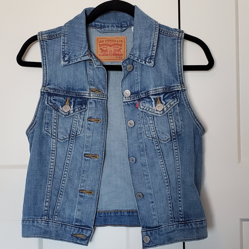 LEVI'S Denim Vest Size XS